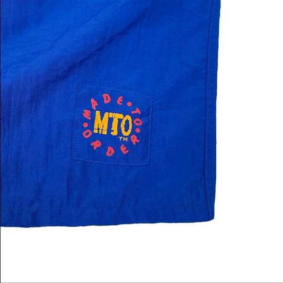 Rare Vintage 90s MTO Surf Swim Trunks Shorts - Picture 4 of 12